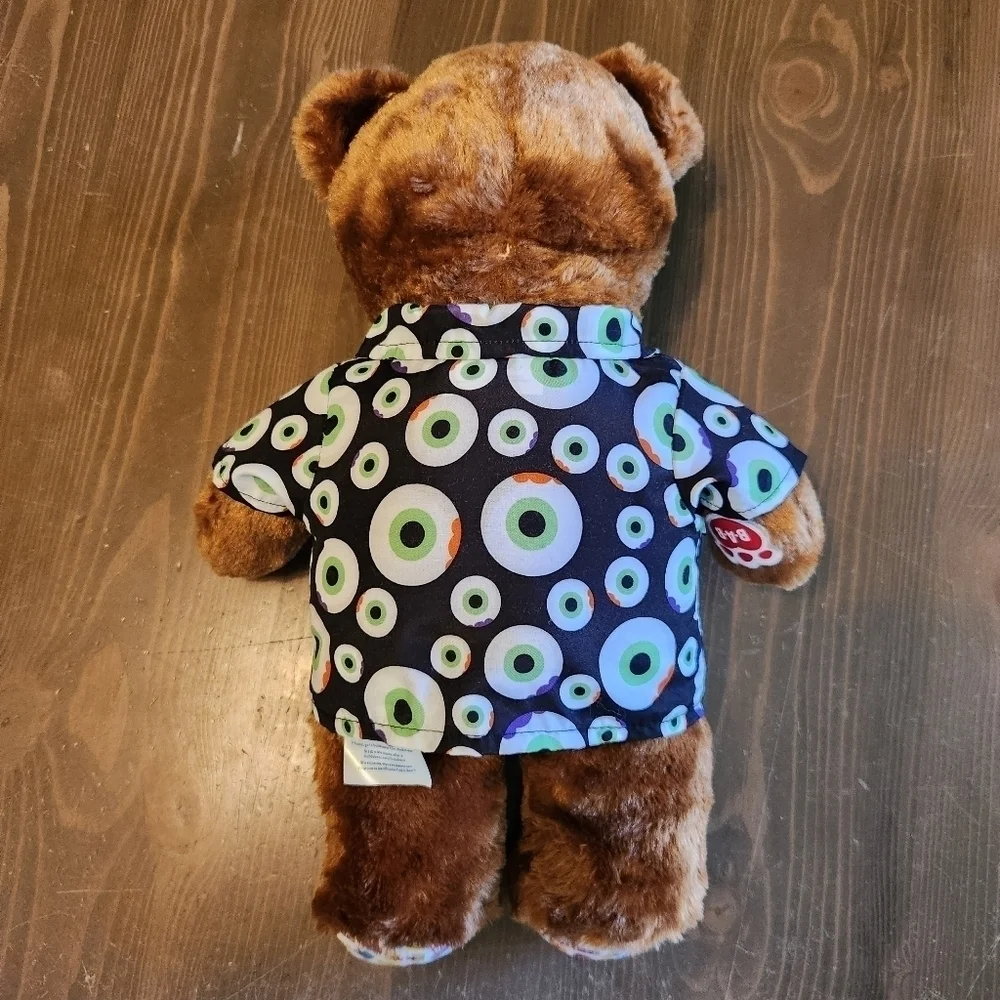 Build A Bear Happy Birthday Bear Brown BAB with Button Down Dress Shirt 16